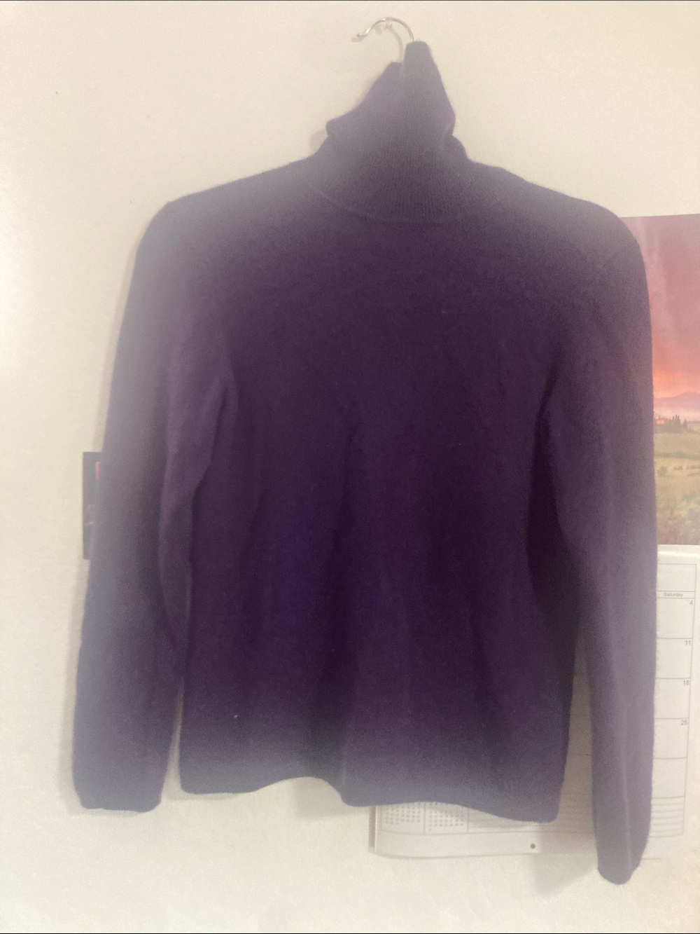 Charter Club Purple Turtleneck Sweater